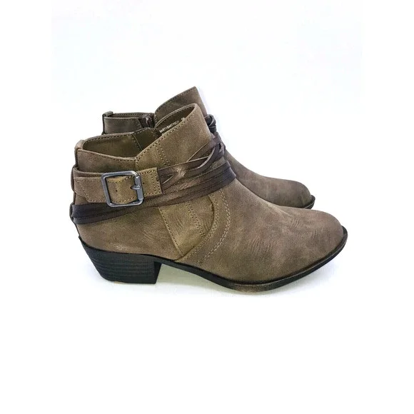 Madden Girl Barty Size Zipper Ankle Boots -Stone Pari, Size US 5M - Picture 7 of 10